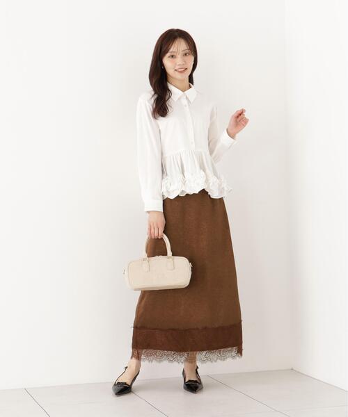 PROPORTION BODY DRESSING(プロポーションボディドレッシング)の「<a>ペプラムフリルブラウス / 1216210902(シャツ/ブラウス・レディース・ブルー/ホワイト/ブラック・FREE)」の13枚目の写真