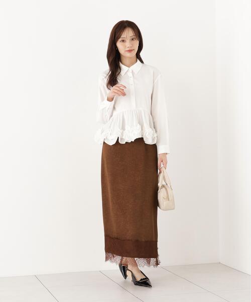 PROPORTION BODY DRESSING(プロポーションボディドレッシング)の「<a>ペプラムフリルブラウス / 1216210902(シャツ/ブラウス・レディース・ブルー/ホワイト/ブラック・FREE)」の14枚目の写真