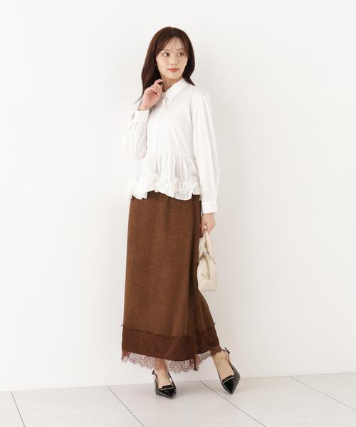 PROPORTION BODY DRESSING(プロポーションボディドレッシング)の「<a>ペプラムフリルブラウス / 1216210902(シャツ/ブラウス・レディース・ブルー/ホワイト/ブラック・FREE)」の15枚目の写真