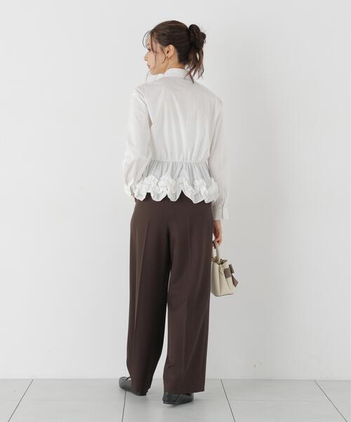 PROPORTION BODY DRESSING(プロポーションボディドレッシング)の「<a>ペプラムフリルブラウス / 1216210902(シャツ/ブラウス・レディース・ブルー/ホワイト/ブラック・FREE)」の18枚目の写真