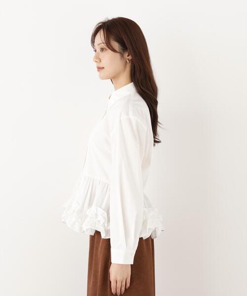 PROPORTION BODY DRESSING(プロポーションボディドレッシング)の「<a>ペプラムフリルブラウス / 1216210902(シャツ/ブラウス・レディース・ブルー/ホワイト/ブラック・FREE)」の19枚目の写真
