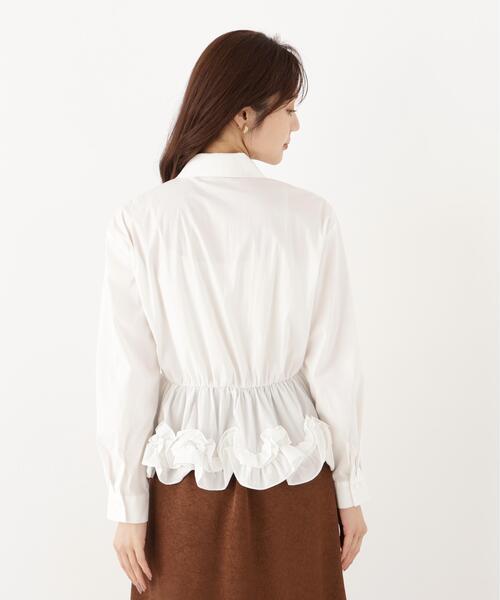 PROPORTION BODY DRESSING(プロポーションボディドレッシング)の「<a>ペプラムフリルブラウス / 1216210902(シャツ/ブラウス・レディース・ブルー/ホワイト/ブラック・FREE)」の20枚目の写真