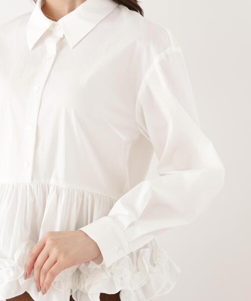 PROPORTION BODY DRESSING(プロポーションボディドレッシング)の「<a>ペプラムフリルブラウス / 1216210902(シャツ/ブラウス・レディース・ブルー/ホワイト/ブラック・FREE)」の22枚目の写真