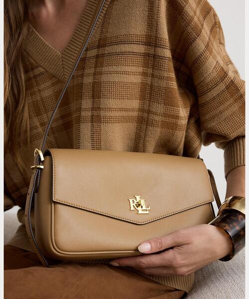 LAUREN RALPH LAUREN（ローレン ラルフ ローレン）の「ナッパ レザー ミディアム Farrah ショルダー バッグ（ショルダーバッグ・レディース・ブラウン系5・ONE）」の6枚目の写真