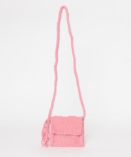 THE GOODLAND MARKET(ザグッドランドマーケット)の「PROJECT 1000 PHONE CASE(ショルダーバッグ・レディース・チャコールグレー/ピンク/ホワイト系その他/ブルー・ONE)」の4枚目の写真
