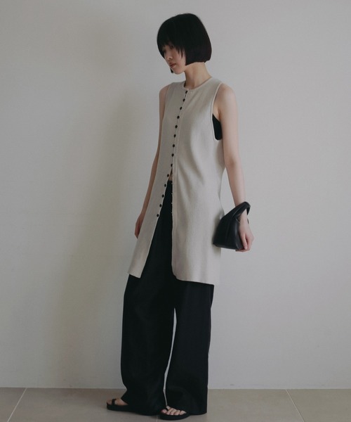 anuke（アンヌーク）の「Americansleeve Mole Knit（ニット/セーター・レディース・ブラック/アイボリー・FREE）」の3枚目の写真