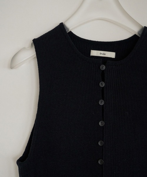 anuke（アンヌーク）の「Americansleeve Mole Knit（ニット/セーター・レディース・ブラック/アイボリー・FREE）」の12枚目の写真