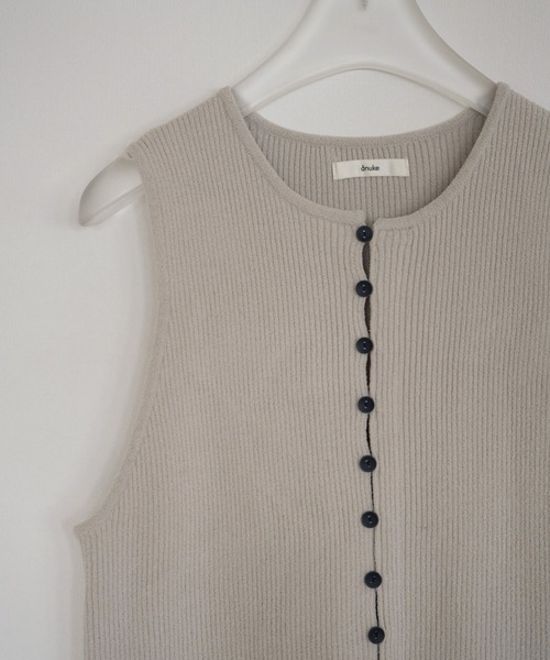 anuke（アンヌーク）の「Americansleeve Mole Knit（ニット/セーター・レディース・ブラック/アイボリー・FREE）」の14枚目の写真