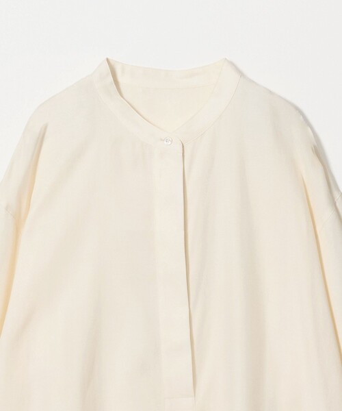 BEAUTY&YOUTH UNITED ARROWS(ビューティーアンドユースユナイテッドアローズ)の「キュプラコットン スキッパー ブラウス(シャツ/ブラウス・レディース・ライトブルー/ホワイト/ダークブラウン・FREE)」の14枚目の写真