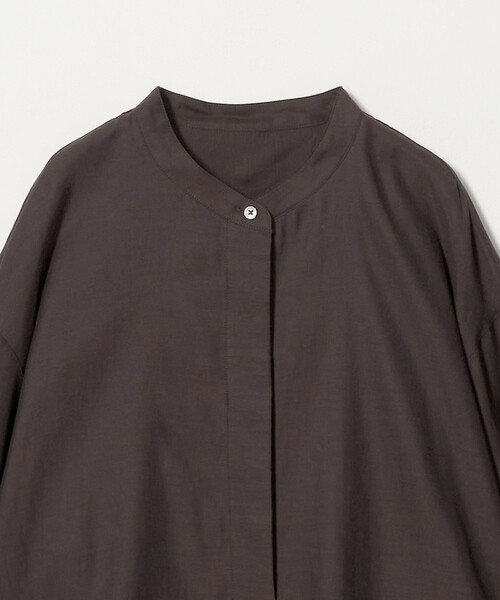 BEAUTY&YOUTH UNITED ARROWS(ビューティーアンドユースユナイテッドアローズ)の「キュプラコットン スキッパー ブラウス(シャツ/ブラウス・レディース・ライトブルー/ホワイト/ダークブラウン・FREE)」の16枚目の写真
