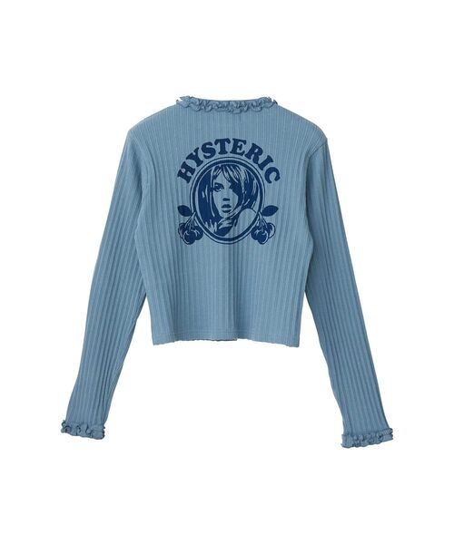HYSTERIC GLAMOUR（ヒステリックグラマー）の「CHERRY ADDICTION カーディガン（カーディガン/ボレロ・レディース・ブルー/パープル/ブラック・FREE）」の3枚目の写真