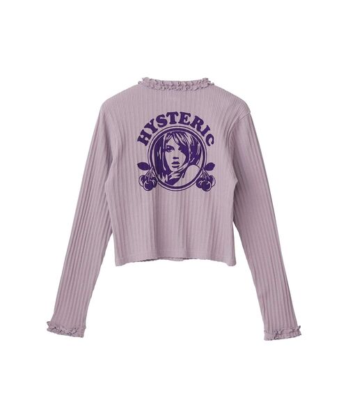 HYSTERIC GLAMOUR（ヒステリックグラマー）の「CHERRY ADDICTION カーディガン（カーディガン/ボレロ・レディース・ブルー/パープル/ブラック・FREE）」の4枚目の写真