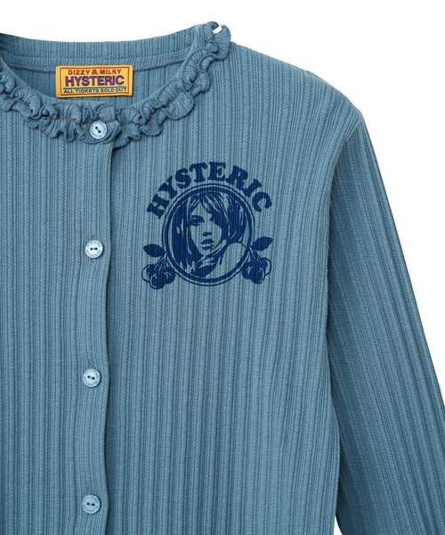 HYSTERIC GLAMOUR（ヒステリックグラマー）の「CHERRY ADDICTION カーディガン（カーディガン/ボレロ・レディース・ブルー/パープル/ブラック・FREE）」の7枚目の写真