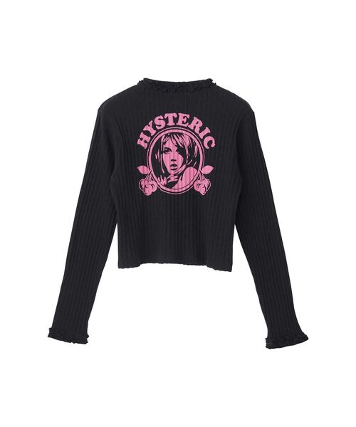 HYSTERIC GLAMOUR（ヒステリックグラマー）の「CHERRY ADDICTION カーディガン（カーディガン/ボレロ・レディース・ブルー/パープル/ブラック・FREE）」の8枚目の写真