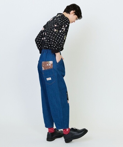 FRAPBOIS（フラボア）の「リペアデニムパンツ（その他パンツ・レディース・ブルー・L/M）」の10枚目の写真