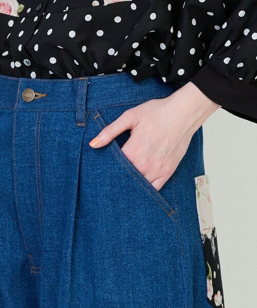 FRAPBOIS（フラボア）の「リペアデニムパンツ（その他パンツ・レディース・ブルー・L/M）」の16枚目の写真