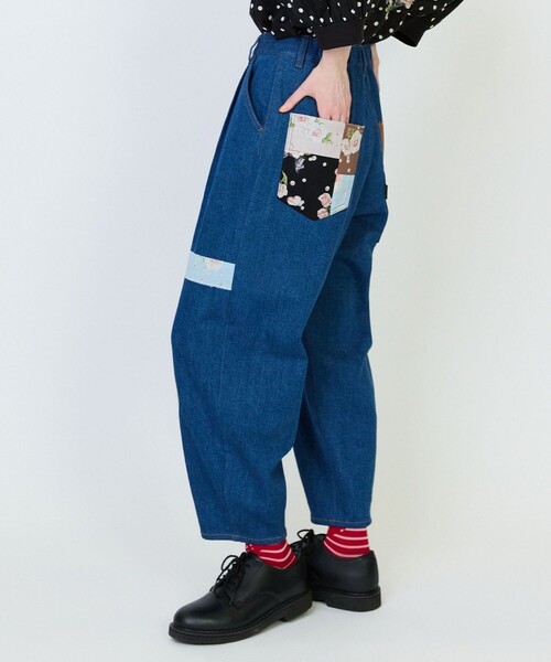 FRAPBOIS（フラボア）の「リペアデニムパンツ（その他パンツ・レディース・ブルー・L/M）」の18枚目の写真