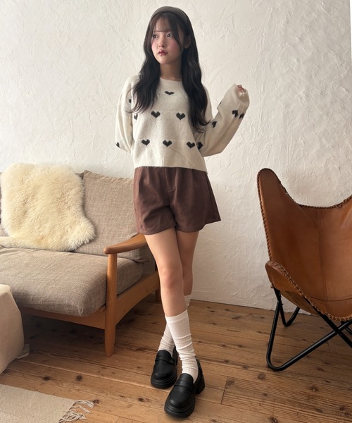 WEGO(ウィゴー)の「WEGO/【26年秋冬新作】フェイクスウェードショートパンツ(その他パンツ・レディース・ブラウン/ブラック・FREE)」の14枚目の写真