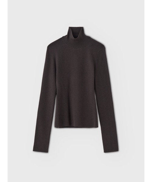 EIMY ISTOIRE(エイミーイストワール)の「ROSE HIGH NECK KNIT TOPS(ニット/セーター・レディース・チャコールグレー/レッド/ブラック/アイボリー・FREE)」の3枚目の写真