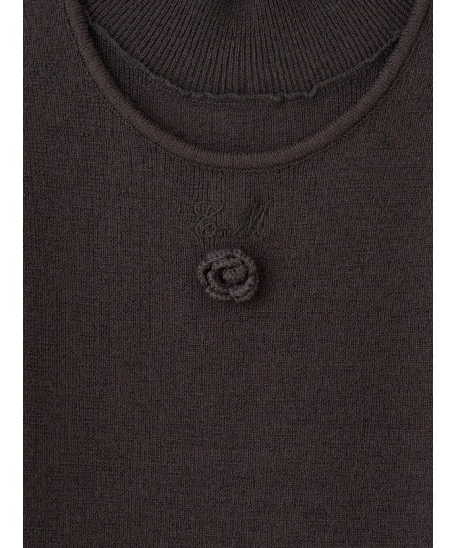 EIMY ISTOIRE(エイミーイストワール)の「ROSE HIGH NECK KNIT TOPS(ニット/セーター・レディース・チャコールグレー/レッド/ブラック/アイボリー・FREE)」の18枚目の写真