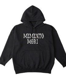 NOBOUND(ノーバウンド) プルパーカー スウェット メッセージ ボーンロゴ プリント ビッグシルエット 10.0オンス 裏毛 トップス メンズ ユニセックス