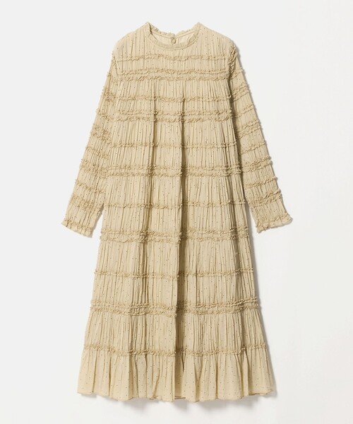 Pheeta(フィータ)の「<Pheeta>Billie ミモレ丈 ドットプリント ワンピース / 016C-40P(ワンピース・レディース・ベージュ/ネイビー・2/1)」の8枚目の写真