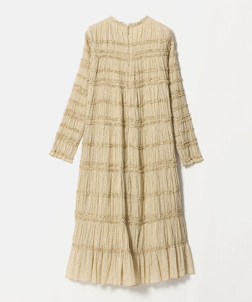 Pheeta(フィータ)の「<Pheeta>Billie ミモレ丈 ドットプリント ワンピース / 016C-40P(ワンピース・レディース・ベージュ/ネイビー・2/1)」の9枚目の写真