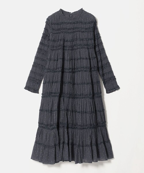 Pheeta(フィータ)の「<Pheeta>Billie ミモレ丈 ドットプリント ワンピース / 016C-40P(ワンピース・レディース・ベージュ/ネイビー・2/1)」の14枚目の写真