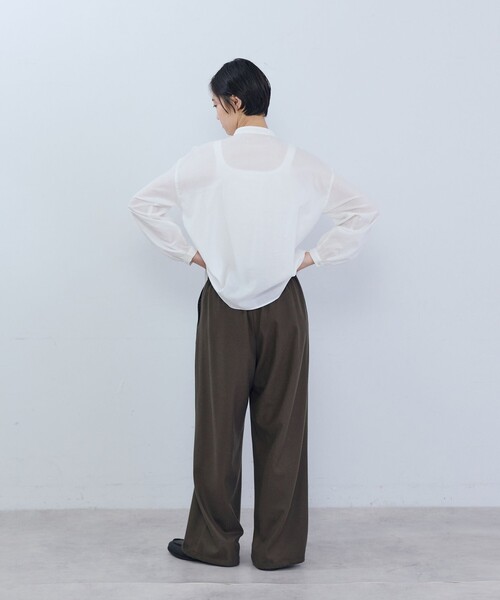 ADIEU TRISTESSE(アデュートリステス)の「ピンタックレースブラウス(シャツ/ブラウス・レディース・グレー系その他/ブルー/ホワイト・38)」の6枚目の写真
