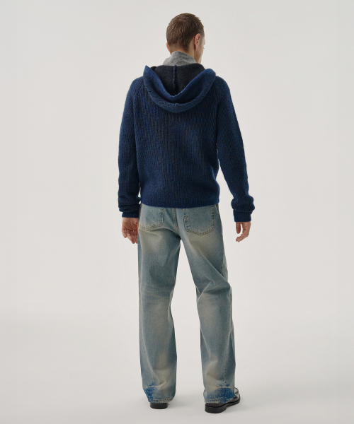 MMIC（エムエムアイシー）の「CLOUD KNIT フーディー（ネイビー）（パーカー・メンズ・その他・LARGE/MEDIUM）」の4枚目の写真