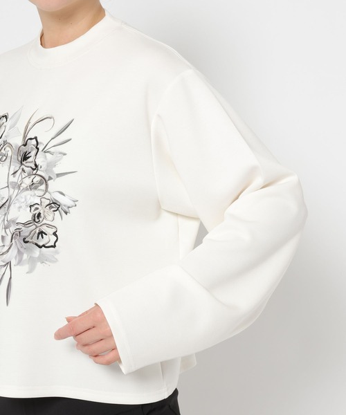 HARE(ハレ)の「フラワーシシュウカットソー(HARE)(Tシャツ/カットソー・レディース・ブラック/ホワイト・FREE)」の10枚目の写真