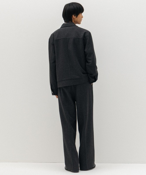 LURAKU（ルラク）の「【LURAKU】Wool Zip Blouson / ウールジップブルゾン｜SETUP対応（ブルゾン・メンズ・ブラウン/ブラック・SMALL/LARGE/MEDIUM）」の18枚目の写真