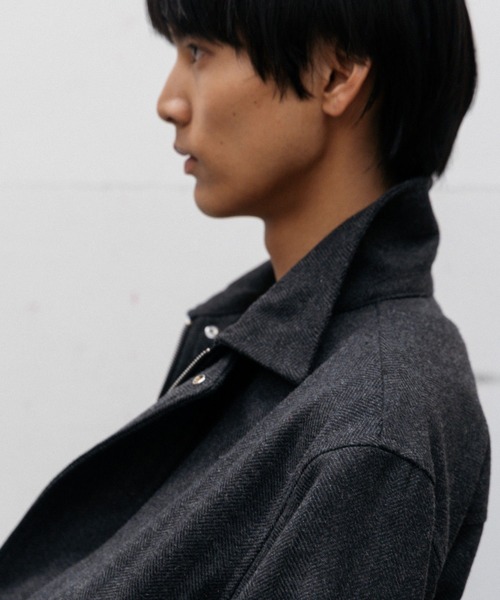LURAKU（ルラク）の「【LURAKU】Wool Zip Blouson / ウールジップブルゾン｜SETUP対応（ブルゾン・メンズ・ブラウン/ブラック・SMALL/LARGE/MEDIUM）」の20枚目の写真