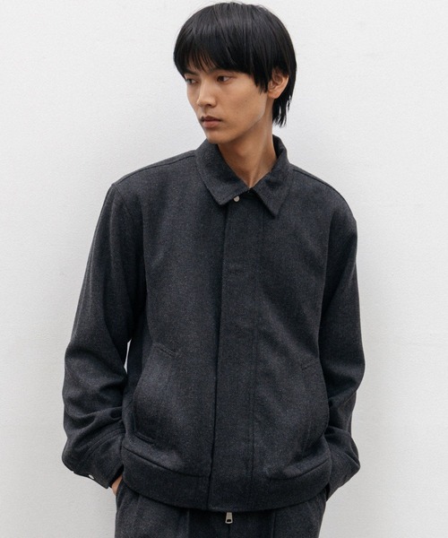 LURAKU（ルラク）の「【LURAKU】Wool Zip Blouson / ウールジップブルゾン｜SETUP対応（ブルゾン・メンズ・ブラウン/ブラック・SMALL/LARGE/MEDIUM）」の21枚目の写真