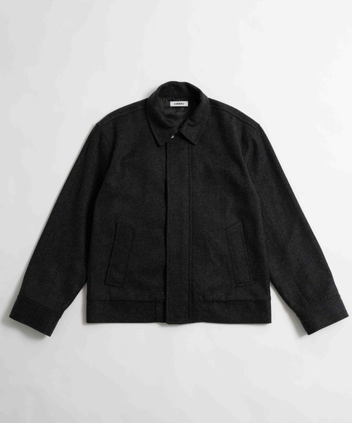 LURAKU（ルラク）の「【LURAKU】Wool Zip Blouson / ウールジップブルゾン｜SETUP対応（ブルゾン・メンズ・ブラウン/ブラック・SMALL/LARGE/MEDIUM）」の4枚目の写真