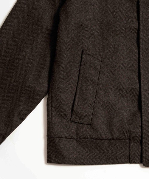 LURAKU（ルラク）の「【LURAKU】Wool Zip Blouson / ウールジップブルゾン｜SETUP対応（ブルゾン・メンズ・ブラウン/ブラック・SMALL/LARGE/MEDIUM）」の6枚目の写真