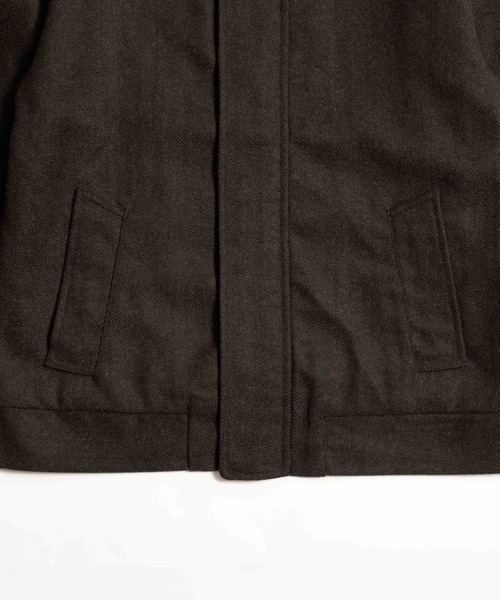 LURAKU（ルラク）の「【LURAKU】Wool Zip Blouson / ウールジップブルゾン｜SETUP対応（ブルゾン・メンズ・ブラウン/ブラック・SMALL/LARGE/MEDIUM）」の7枚目の写真