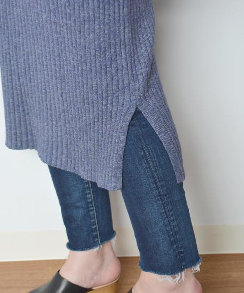 SHIPS for women（シップスフォーウィメン）の「コットンリブロングワンピース◇（ワンピース・レディース・ブラック/ネイビー・ONE SIZE）」の13枚目の写真