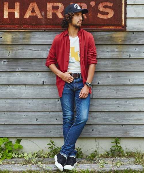 HYSTERIC GLAMOUR（ヒステリックグラマー）の「LAY DOWN GIRL 七分袖T-SH（Tシャツ/カットソー・メンズ・ホワイト/マルチ/トップグレー・LARGE/MEDIUM/SMALL）」の11枚目の写真