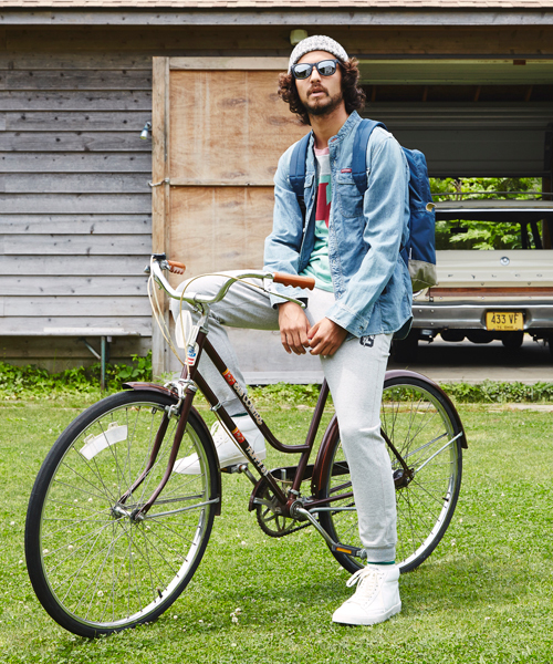 HYSTERIC GLAMOUR（ヒステリックグラマー）の「LAY DOWN GIRL 七分袖T-SH（Tシャツ/カットソー・メンズ・ホワイト/マルチ/トップグレー・LARGE/MEDIUM/SMALL）」の12枚目の写真