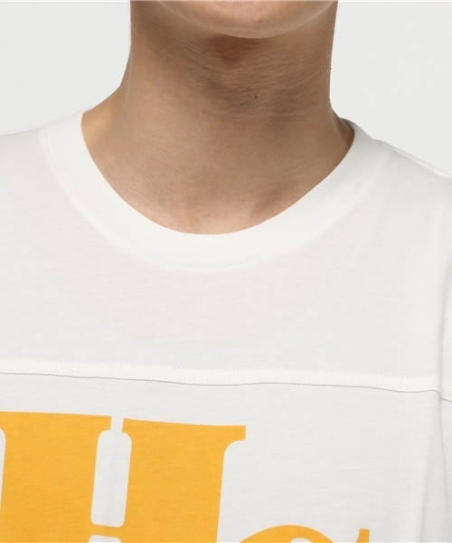 HYSTERIC GLAMOUR（ヒステリックグラマー）の「LAY DOWN GIRL 七分袖T-SH（Tシャツ/カットソー・メンズ・ホワイト/マルチ/トップグレー・LARGE/MEDIUM/SMALL）」の6枚目の写真