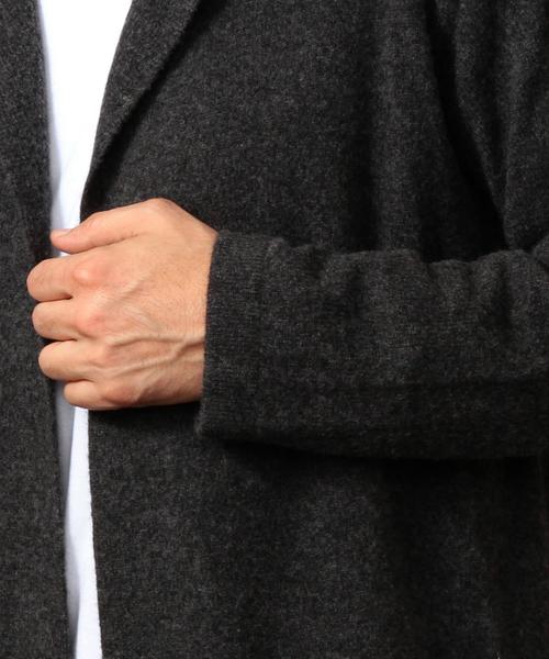 BEAUTY&YOUTH UNITED ARROWS（ビューティーアンドユースユナイテッドアローズ）の「BY ∴ ロング フード カーディガン◆（カーディガン/ボレロ・メンズ・ダークグレー/ネイビー・SMALL/MEDIUM/LARGE/X-LARGE）」の4枚目の写真
