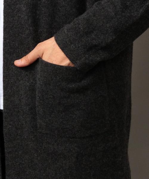 BEAUTY&YOUTH UNITED ARROWS（ビューティーアンドユースユナイテッドアローズ）の「BY ∴ ロング フード カーディガン◆（カーディガン/ボレロ・メンズ・ダークグレー/ネイビー・SMALL/MEDIUM/LARGE/X-LARGE）」の5枚目の写真