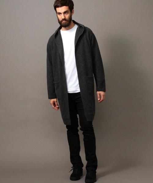 BEAUTY&YOUTH UNITED ARROWS（ビューティーアンドユースユナイテッドアローズ）の「BY ∴ ロング フード カーディガン◆（カーディガン/ボレロ・メンズ・ダークグレー/ネイビー・SMALL/MEDIUM/LARGE/X-LARGE）」の14枚目の写真