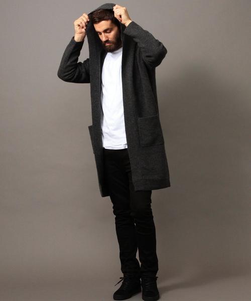 BEAUTY&YOUTH UNITED ARROWS（ビューティーアンドユースユナイテッドアローズ）の「BY ∴ ロング フード カーディガン◆（カーディガン/ボレロ・メンズ・ダークグレー/ネイビー・SMALL/MEDIUM/LARGE/X-LARGE）」の15枚目の写真