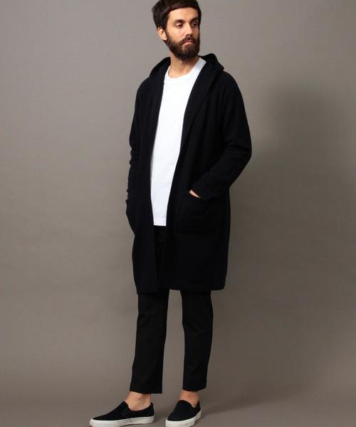 BEAUTY&YOUTH UNITED ARROWS（ビューティーアンドユースユナイテッドアローズ）の「BY ∴ ロング フード カーディガン◆（カーディガン/ボレロ・メンズ・ダークグレー/ネイビー・SMALL/MEDIUM/LARGE/X-LARGE）」の8枚目の写真