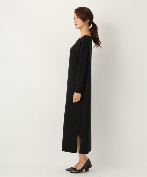 A part by（アパートバイ）の「12GAcWボートネックマキシワンピース 730364 （ワンピース・レディース・キャメル/グレー/ブラック・FREE）」の5枚目の写真