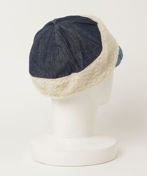 ALDIES（アールディーズ）の「Shallow Boa Cap / シャローボアキャップ（キャップ・メンズ・ネイビー/ブルー系その他/ブラック・FREE）」の4枚目の写真