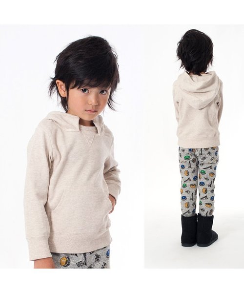 F.O.KIDS（エフオーキッズ）の「カラバリ6色エイジングフーディーパーカー（パーカー・キッズ・グリーン/レッド/パープル/イエロー/ベージュ/グレー・140/100/120/130/80/110/90/95）」の7枚目の写真