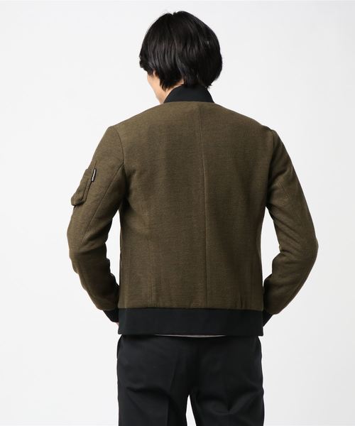 Buffalo Bobs(バッファローボブズ)の「MA-1_GOES(MA-1 ゴーズ) ストレッチトリコットMA- 1ブルゾン(MA-1・メンズ・マルチ/ブラック/オリーブ・3/L/1/S/2/M)」の7枚目の写真